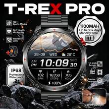 KENPANG 1100mAh Battery Men's Outdoor Sports Smart Watch, Built-In LED Flashlight, 100+ Sports Modes, Call & Text, 24/7 Health Monitoring, Sleep Tracking, 1.7-Inch HD Large Screen, IP68 Waterproof, Men's Fitness Tracker, Compatible With IOS & Android - View 19