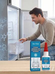 JUE FISH Refrigerator Drawer Adhesive, Convenient Nail-Free Strong Bonding For Various Refrigerator Internal Accessories And Components - A - View 2