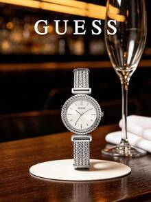GUESS Lady Frontier Women Chronograph Watch 40mm Iridescent Rainbow Stainless Steel Case Full Crystal Paved GW0044L1 - one-size - View 13