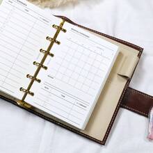 40 Sheets A6/A7 Monthly Budget Planner Inserts, 6 Hole Loose Leaf Expense Tracker Refill Paper, Undated Monthly Expense Record & Review Sheets For Personal Finance Journaling Scrapbooking Supplies - Monthly Budget - View 5