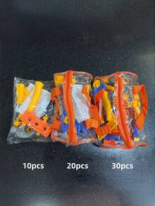 Kids Pretend Play Construction Tool Set With Storage Bag, Simulation Hammer Wrench Screwdriver Saw Repair Tool Kit, Engineer Role Play Educational Toy For Boys, Halloween Gift - Multicolor - View 2