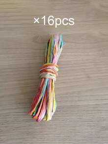 Colorful 5.5 Yards/Pack Raffia Paper Rope Ribbon For Gift Wrapping, Floral Arrangements, Wedding Bouquets, Party Decorations - One Size Fits All - View 10