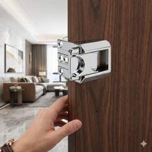 Stainless Steel Door Latch Child Safety Lock Anti-Theft Design For Home Bedroom Bathroom Entry Doors - A - View 3