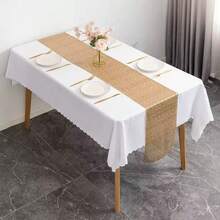1pc Sequin Tablecloth, Gold Sequin Table Runner, Long Table Runner, Shiny Glitter Fabric For Round And Rectangular Table Decoration, Suitable For Christmas Decoration, Dining Table Arrangement, Reception, Wedding, Birthday Party, Halloween Decoration, Holiday Party, Black Shiny Table Runner - Sequins - View 9