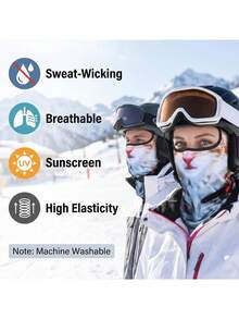 1pc/2pcs/3pcs Unisex 3D Animal Pattern Protective Face Mask Head Cover, Outdoor Fun Water Sports Hat, Sun Protection Animal Head Cover (Cat, Dog Styles), Suitable For Daily Outings, Travel, Hiking, Skiing - Multicolor - View 7