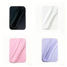 1/2/3PCS Phone Lipstick Holder, Silicone Lip Gloss Pocket, Self-Adhesive Makeup Holder For Phone Back, Portable Cosmetic Storage Organizer, Compatible With IPhone, Android And Most Smartphones - Multicolor - View 4