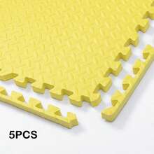 5-Piece Fitness Mat, Interlocking Exercise Foam Mat, Gym Mat, Non-Slip Puzzle Mat, Non-Slip Waterproof, Anti-Fall Noise Reduction, Home Living Room Bedroom Puzzle, New Durable Material, Training Supplies[Each Small Piece Only Comes With 1 Edge, Increasing Accordingly] - New Model - View 19