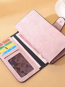 Printed Pu Wallet With Scottish Highland Bull Hug Sunflower And Leopard Print Heart-Shaped Floral Pattern, Can Be Used As A Wallet, Card Bag, Handbag, And Multifunctional Storage Bag. It's The Perfect Gift For Birthdays, Thanksgiving, And Christmas,Travel Essential - Multicolor - View 9