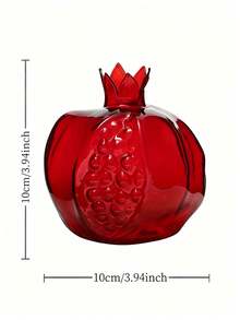 Handmade Japanese Glass Vase Suitable For Hydroponic Mini Water-Grown Flowers, Retro Modern Minimalist Cylinder Vase With Geometric Round Shape, Small Pomegranate Flower Holder For Desktop Table Centerpiece, Decor Glass Vessel - Multicolor - View 5