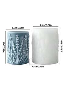 Candle Mold, Floral Embossed Theme Candle Aromatherapy Making Silicone Mold, Creative Handmade Gift Candle Aromatherapy Mold - Flower Column Mold - View 11