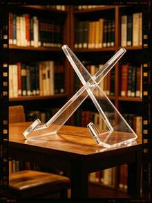 Clear Acrylic Display Stand, Suitable For Tea Snacks, Artworks, Photos, Souvenirs, Plates, Vinyl Records, Can Be Used As Artwork Display Stand, Photo Frame, Recipe Holder - Clear - View 7