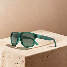 The Latest Fashionable Retro Square Colored Striped Sports Glasses Come In A Variety Of Colors For Comfortable Daily Casual Wear - F364-5 - View 6