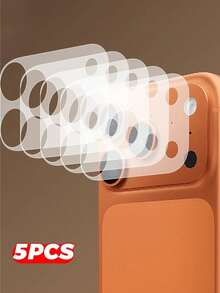 Compatible With IPhone 17/17 Pro/17 Pro/17 Air - 5pcs Matte Lens Film, Anti-Scratch, Anti-Fingerprint, High Definition, High Resolution Touch Screen, Anti-Dirty, Anti-Dust, Anti-Fingerprint, Anti-Scratch Protection - White - View 2