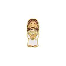 Cartoon Jesus Enamel Pins Set, Religious Lamb Flower Lapel Brooch Badge, Faith Metal Pin For Backpack Hat Clothing, Nice Gift For Christian Friends - White - View 16