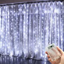 1pc 3/6m Electric Box-Style (Battery Not Included) Curtain Lights, 8 Functions, Flashing Fairy Tale String Lights, Suitable For Autumn Home Decor, Christmas Tree, Christmas, Halloween, Birthday, Garden Decoration, Indoor String Lights, Holiday Lighting Display - Battery Box Curtain Light - View 13
