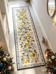 1pc Lemon Corridor Runner Rug, Carpet, Runner Rug, Area Rug, Mat, Home Decor, Area Rug, Living Room Area Rug, Living Room Home Decor, Room Decor, Washable Rug - Multicolor - View 2