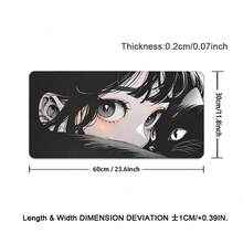 Alas Mouse XXL Motif Kucing dan Gadis untuk PC Gamer, Aksesoris Meja Kawaii, Alas Meja Komputer, Alas Keyboard dan Mouse, Alas Kabinet Anime untuk Bermain Game - View 13