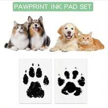 1/2/3/4/5pcs Inkless Pet Paw Print Keepsake (Includes 2 Cards), (Usage: Use With Red Text Facing Down) Pet Keepsake, Perfect For Commemorating Cat And Dog Growth, Preserving Precious Pet Memories, Valentine's Day Gift (Remove Hair Between Pet Paws For Best Results) - Multicolor - View 3