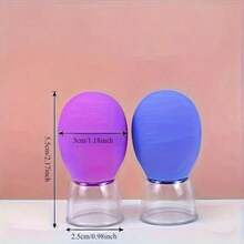 10PCS Silicone Cup, High Transparency Vacuum Suction Massage Cup, Household Silicone Facial Cup Set - Vacuum Suction Massage Cup, Soothing Muscles, Portable, Detachable, Essential For Returning To School - View 7