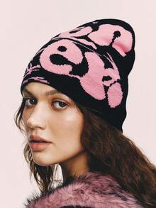 Popjeli Fashion Casual Street Dancing Hip Hop Beanie Women Winter Knitted Cap - Multicolor - View 3