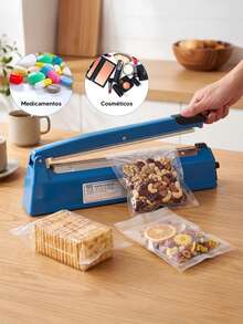 20cm Manual Heat Shrink Plastic Bag Sealing Machine - Blue - View 4