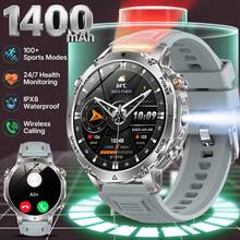 KENPANG 1400mAh Battery Men's Outdoor Smartwatch, Built-In Red/White LED Flashlight, 100+ Sports Modes, Call/Message Notifications, 24/7 Health Monitoring, Sleep Tracking, IPX8 Waterproof, Men's Fitness Tracker, Compatible With IOS And Android - View 16