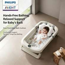 Philips Avent Baby Bath Seat Support Net Infant Bathing Seat Support Mat, Adjustable Four-Pointed Baby Shower Net Bathtub Sit Up Mesh For 0+ Months Baby(No Bathtub) - Multicolor - View 1