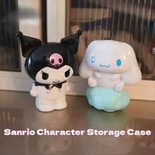 SANRIO 1pc Cute Kuromi And Pompompurin Pen Holder, Floral Arrangement Ornament, Multifunctional Storage Box, Anime Fan Desktop Pen Holder, Vanity Makeup Brush Organizer, Toothbrush And Toothpaste Display Box, Exquisite Holiday Gift, Best Gift For Students - Multi-color - View 9