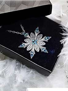 1pc Charming Cubic Zirconia Pendant Necklace Women's Party Accessory Christmas Gift - 1# - View 6