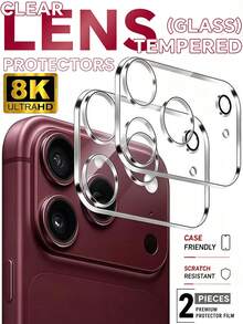 2 Packs 9H+ HD Tempered Glass Camera Lens Protector, Full Coverage Anti-Scratch, Clear Vision, Compatible With IPhone 18 Pro Max/18 Pro/17 Pro Max/17 Pro/16/15/14/13/12/11 - Clear - View 33