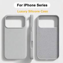 適用於 iPhone 18 Pro Max 18 Pro 17 Pro 17 Pro Max 17 液態矽膠 3 層全包覆軟膠橡膠手機殼，清新夏季配色，防震保護殼附防刮微纖維內裡，相容 iPhone 13 11 16 Pro Max 15 14 Plus 12 Mini XS Max 7 8 Plus - 銀色 - 查看 9