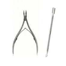 2 Sets Professional Stainless Steel Nail Clippers And Trimmers, Multi-Function Nail Cuticle Pusher, Suitable For Manicure And Nail Care, Includes Metal Nail Clippers And Dual-Head Pusher - Silver - View 12