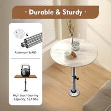 HYYKJ-US Adjustable Table Pedestal With Lift Column, Telescopic Table Base Stand For RV Caravan Boat, Max Height 72cm - Default - View 4