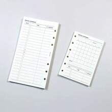 40 Sheets A6/A7 Monthly Budget Planner Inserts, 6 Hole Loose Leaf Expense Tracker Refill Paper, Undated Monthly Expense Record & Review Sheets For Personal Finance Journaling Scrapbooking Supplies - Monthly Budget - View 4