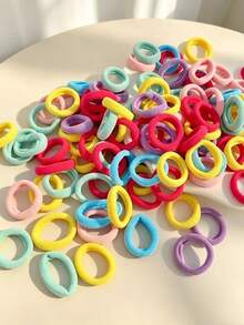 200 cái dây buộc tóc mini nhỏ nhiều màu co giãn cao, băng buộc tóc cao su cơ bản đơn giản tiện dụng, quà tặng học sinh, phụ kiện tóc dùng hàng ngày (giao màu ngẫu nhiên) - Nhiều màu - Xem 6