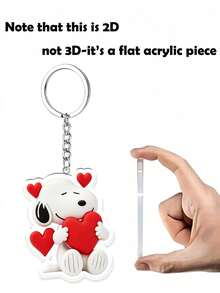 Splendor Themed Acrylic Keychain Multi‑Style Collection, Cute Assorted Character Design Bag Charms, Sturdy Metal Key Ring Pendants For Backpack, Purse And Daily Key Decoration - Multicolor - View 8