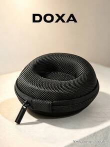 DOXA Brand Logo Round Watch Protective Case, Wear-Resistant & Moisture-Proof, Portable Single Watch Gift Storage Box, Suitable For Watch Collectors - Black - View 5