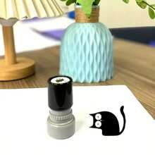 Cute Black Cat Stamp, Tilted Neck Black Cat Stamp, No Ink Included, Can Be DIY With Other Colors, Suitable For Self-Entertainment And Small Gifts For Friends And Partners - Multicolor - View 11