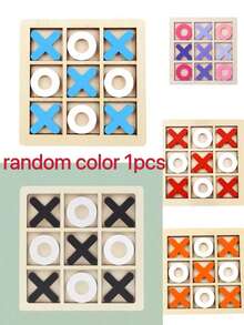 2026-New Hot-Selling, 1pc Wooden XO Tic Tac Toe Game Suitable For Party Gatherings - Birthday Gift - Gift - Easter Gift - Perfect Gift - Gift - Graduation Gift - Gift - Multicolor - View 10