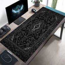 Black Persian Carpet Gaming Accessories Mouse Pad Computer Desk Xxl Mouse Mat Large Mousepad Mice Extra Large For Bears Pc - View 2
