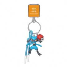 MINISO Pokémon Riolu Character Keychain With Poké Ball Pendant And Blue Strap, Suitable For Handbags, Backpacks, Keys, Birthday And Christmas Gifts - 3 - View 8