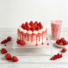 Kệ trưng bày cupcake bằng acrylic trong suốt hình tròn nhiều tầng, giá trưng bày món tráng miệng, phù hợp trang trí bánh sinh nhật, tiệc cưới và triển lãm - Nhiều màu - Xem 5
