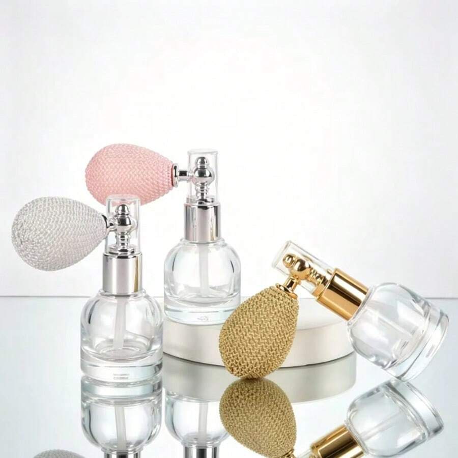 15ml Refillable Balloon Airbag Glass Perfume Spray Bottle, Transparent Fine Mist Atomizer, Travel Christmas Gift And Stocking Stuffer For Women - Multicolor - View 1