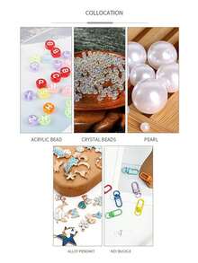 Personalized Diy Beading Kit, Featuring A Mix Of Bohemian And Baroque Beading Techniques And Letter Beading, To Create Your Own Unique Phone Charm, Bag, Or Keychain – A Perfect Holiday Gift For Craft Enthusiasts. - Multicolor - View 9