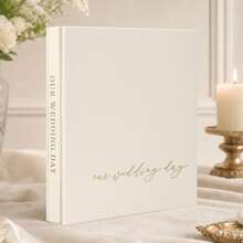Wedding Photo Album 4x6 Pictures, Linen Picture Scrapbook, 400 Pockets For Horizontal & Vertical Photos - Large Photo Album Book For Personalized Wedding Day Memory Keepsake - A - View 8