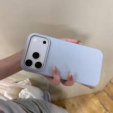 適用於 iPhone 18 Pro Max 18 Pro 17 Pro 17 Pro Max 17 液態矽膠 3 層全包覆軟膠橡膠手機殼，清新夏季配色，防震保護殼附防刮微纖維內裡，相容 iPhone 13 11 16 Pro Max 15 14 Plus 12 Mini XS Max 7 8 Plus - 銀色 - 查看 5