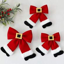 The Grinch Cross-Border New Christmas Tree Red & White Bow Medium Size - 1pc Hanging Ornament Christmas Gift Scene Decoration Prop - Multicolor - View 4