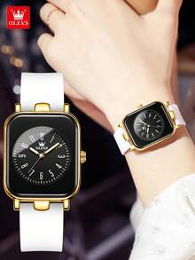 OLEVS Women's Watches Simple Elegant Quartz Wristwatch Original Waterproot Slicone Strap Luminous Hands Fashion Style - One Size - View 13