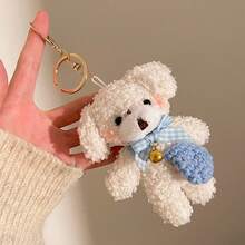 Set Gantungan Tas Boneka Beruang & Anak Anjing Lucu, Koleksi Liontin Hewan Lembut dengan Detail Topi/Pita/Wortel/Tas Rajutan, Aksesori Gantung Tas Tangan dan Ransel yang Manis, Hadiah - MultiWarna - View 11