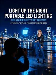 10-Inch Professional Studio LED Square Softbox Fill Light With 63-Inch Adjustable Tripod And Phone Holder, Portable Lighting Kit; Square Softbox With 4 Barn Doors, 38 Color Modes, 10 Adjustable Brightness Levels, Remote Control Compatible, No Battery Required. Suitable For Photography, Makeup, Video Recording, Live Streaming, Online Meetings, And Vlogging; Compatible With Mobile Phones And Cameras - A - View 8